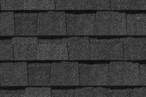Detail of roof shingles CertainTeed Landmark Pro Pewterwood